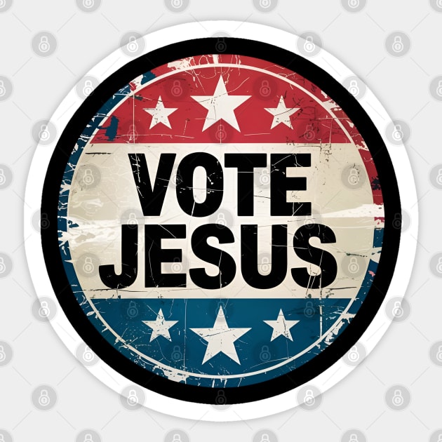 Republican-Jesus Sticker by Creatifly Graphic Tees